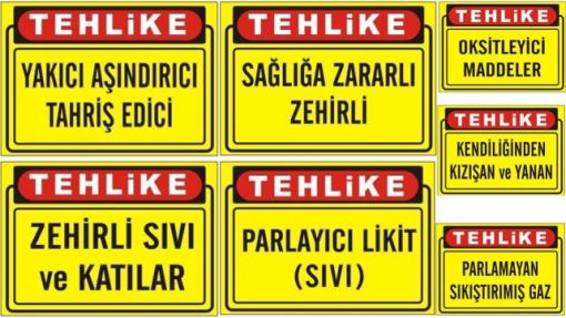 Tehlike Uyarı Levhaları