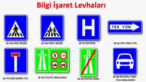 Trafik Bilgi İşaretleri