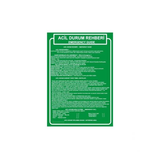 Acil Durum Rehberi Levhası, Koruma Ekibi Levhası, İlk Yardım Ekibi Levhası, İlk Yardımcılarınız Levhası , Uyarı Levhaları, Bursa Uyarı Levhaları Baskı, İlkyardım Ekipleri Bilgilendirme, Size En Yakın İlk Yardım Dolabı Yeri 
