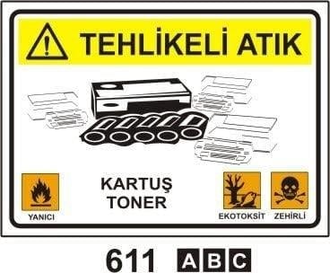 Tehlikeli Atık Kartuş Toner, Geri Dönüşüm Tehlikeli Atık Levhaları, Tehlikeli Atık Kirli Kaplar